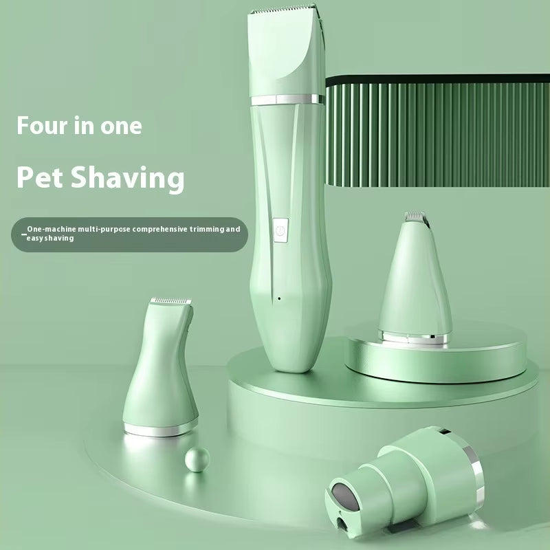 4 in 1 Electric Pet Grooming Kit - Hair Trimmer, Clippers, Nail Grinder for Cats & Dogs
